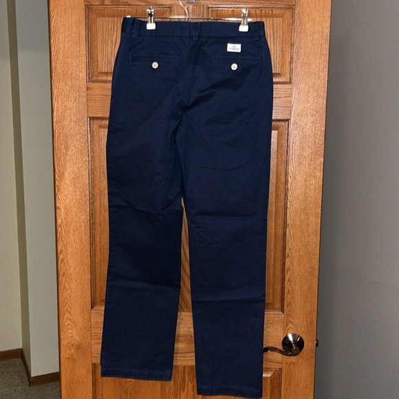 Vineyard vines flat front Club Pant Navy Blue Khakis - Picture 2 of 5
